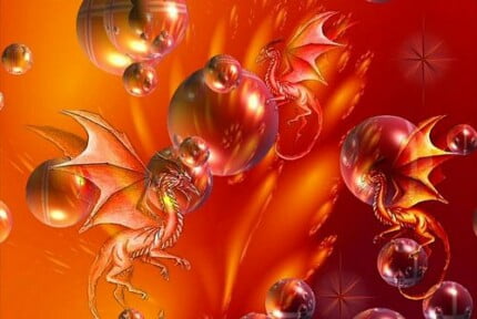 Dragons and Skull Wall Decals 33