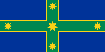 AUSTRALIA REBEL EUREKA FLAG GREEN GOLD