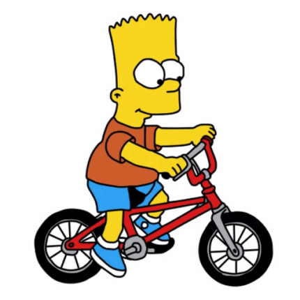bart-simpson-BIKE Sticker