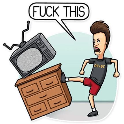 beavis and butthead mtv funny cartoon sticker_7