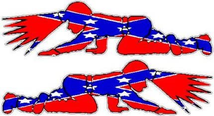 COAL MINER REBEL STICKER SET - 2 STICKERS