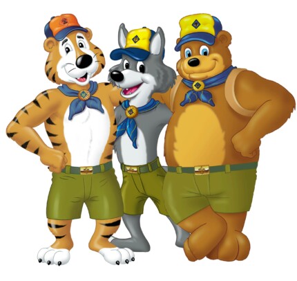Cub Scout Mascots Sticker