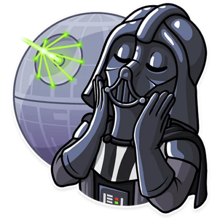 darth vader come to the dark side sticker 18