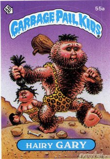 Hairy GARY Funny Sticker Name Decal