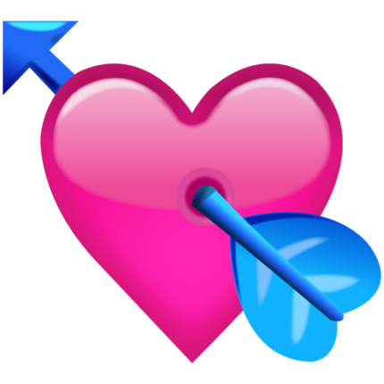 HEART Pink_Heart_With_Arrow_Emoji