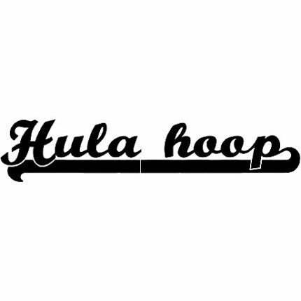 Hula Hoop Diecut Decal 17