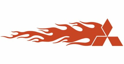 Mitsubishi Auto Flame Side Graphics (Pair)