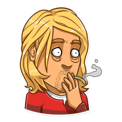 NIRVANA kurt cobain grunge is dead band sticker 21