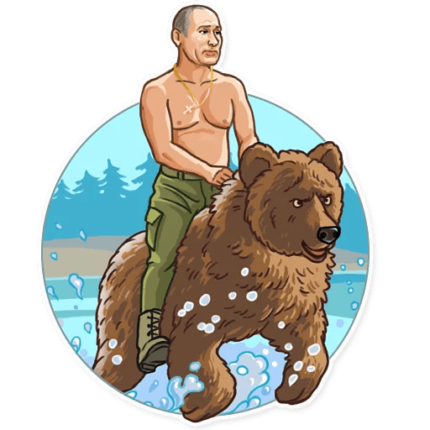 president vladimir putin political sticker 6