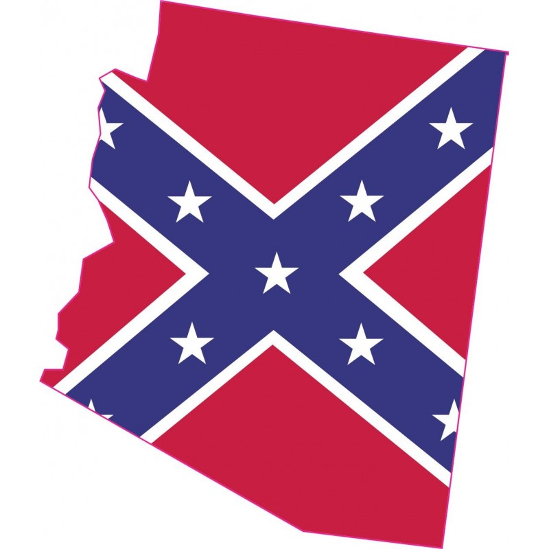 rebel flag arizona confederate rebel flag bumper sticker decal window stickers decal