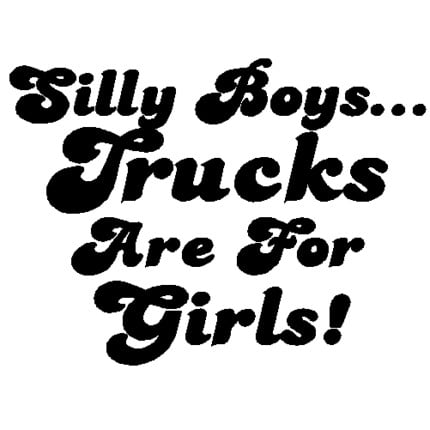 Silly Boys Decal - 130B