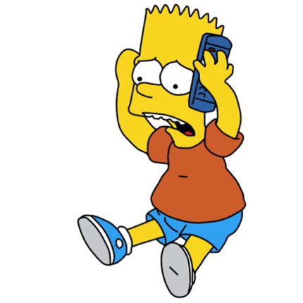 bart-simpson-PHONE Sticker 2
