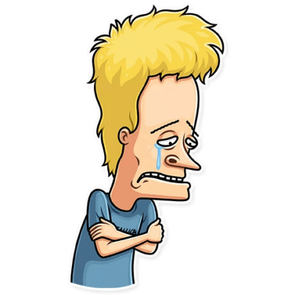 beavis and butthead mtv funny cartoon sticker_17