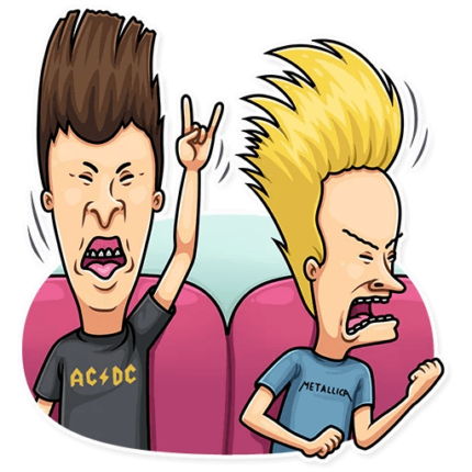 beavis and butthead mtv funny cartoon sticker_5