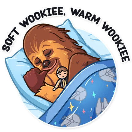 chewbacca wookiee star wars sticker 20