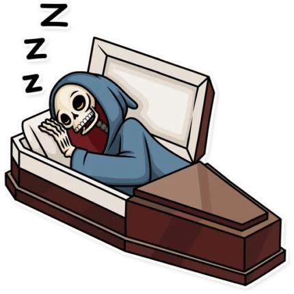 friendly death_grim reaper sticker 10