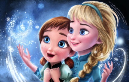 frozen elsa and anna sticker