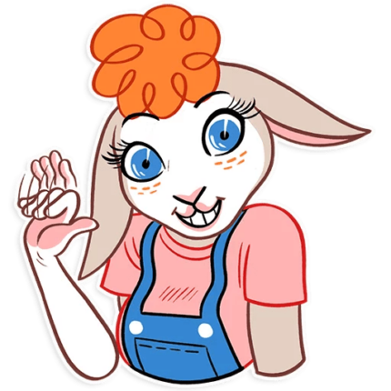 HILLBILLY DOLLY COLOR STICKER wave