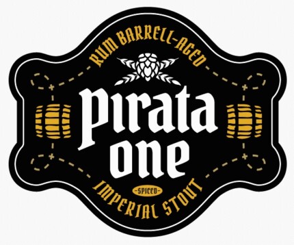 Pirata One Beer-Type Logo Design Sticker