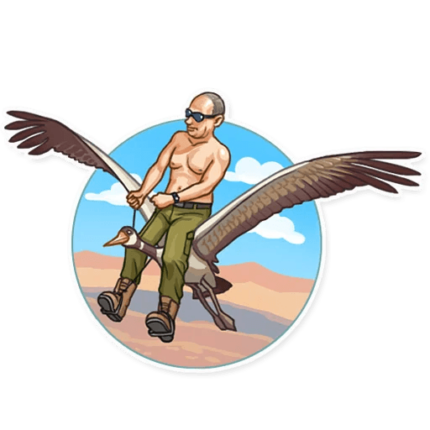 president vladimir putin political sticker 15