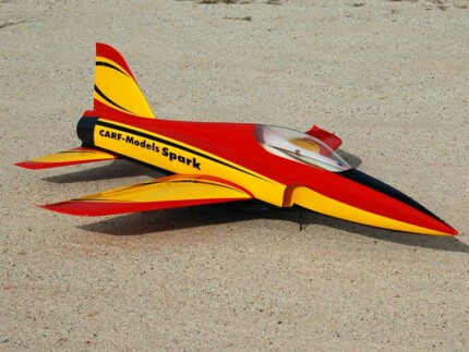 Spar Red Black and Yellow RC Model Sticker