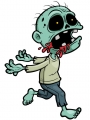 ZOMBIE BLOODY DROOL STICKER