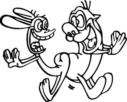 Ren and Stimpy Funny Decal