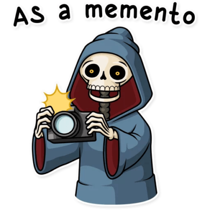 friendly death_grim reaper sticker 30