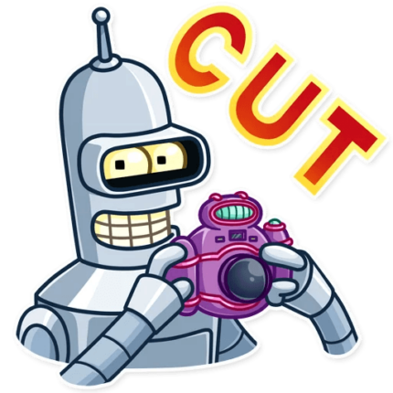 futurama tv show cartoon bender sticker 29
