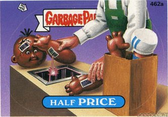 Half PRICE Funny Sticker Name Decal