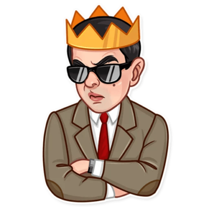 mr bean show funny car sticker 23