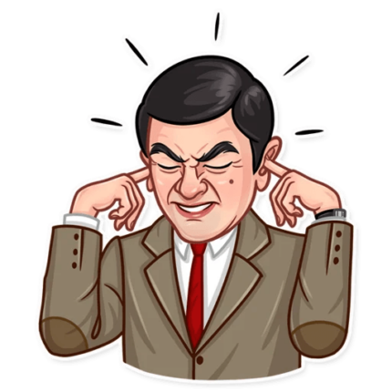 mr bean show funny car sticker 25