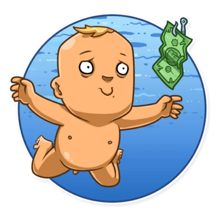 NIRVANA kurt cobain grunge is dead band sticker 18