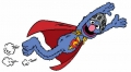 super grover color sticker