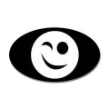 Wink Oval Decal
