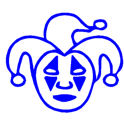 Clown vinyl decal