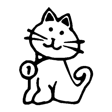 Cat Toon Vinyl Decal