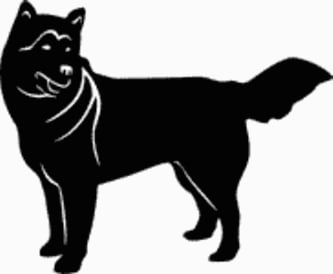 15B Alaskan Malamute Dog Decal