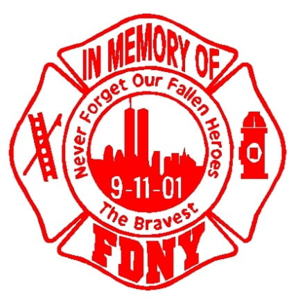 911 decal vinyl sticker