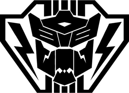 autobot dinobot transformers die cut decal