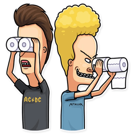 beavis and butthead mtv funny cartoon sticker_30