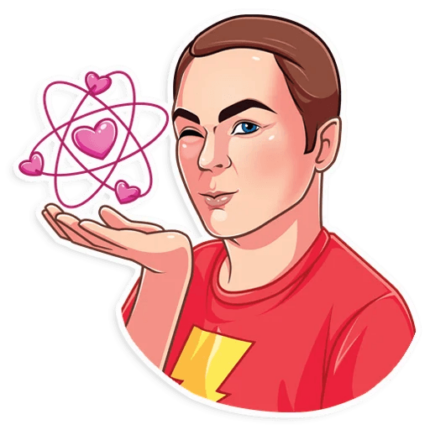 big bang sheldon cooper tv show sticker 2