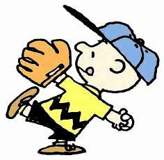 charlie brown baseball sticker 1