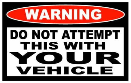 Do Not Attempt Funny Warning Sticker