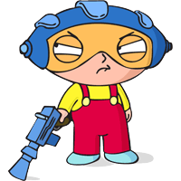 Family Guy Decal Stewie Griffin Laser