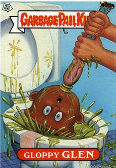 Gloppy Glen Funny Sticker Name Decal