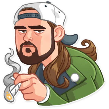 jay and silent bob funny cartoon wall sticker 6