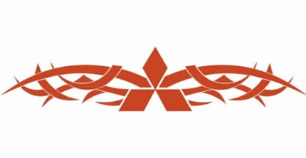 Mitsubishi Tribal Back Auto Graphics