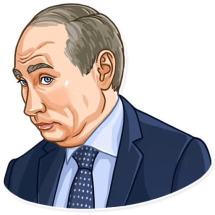 president vladimir putin political sticker 4