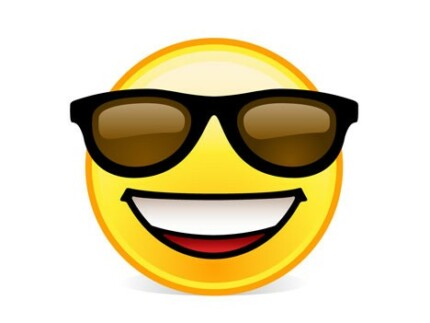 smile cool sticker 888